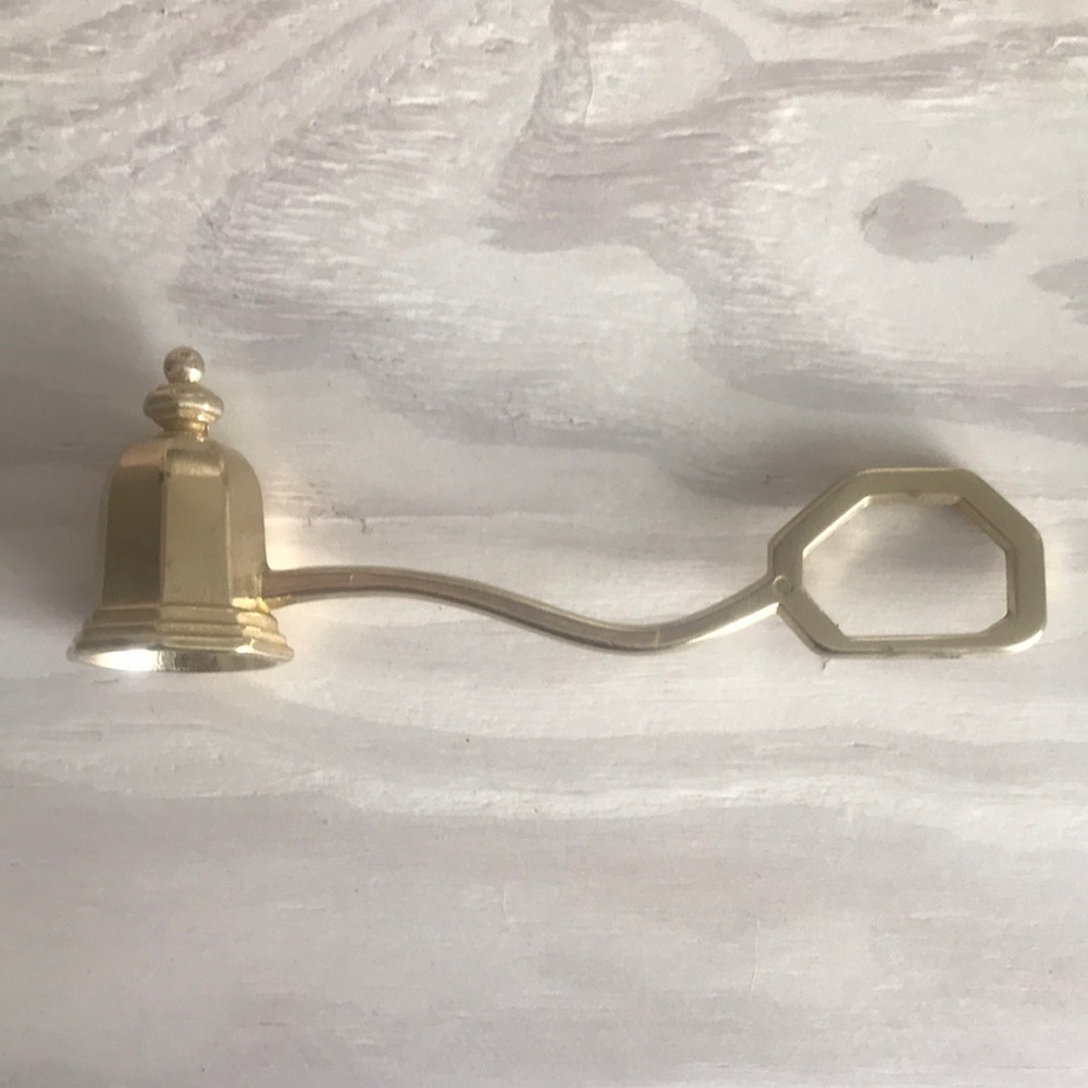 VTG‎ Elegant Gold Candle Bell Snuffer